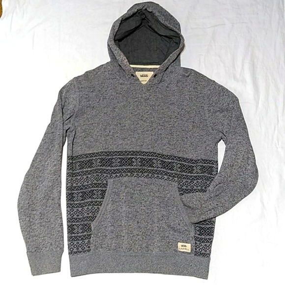 Vans Other - Men's Vans Printed Heather Gray Sweater Hoodie